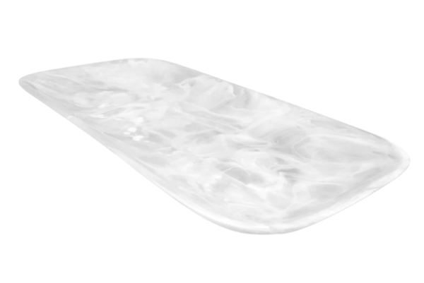 Resin Swirl Rectangular Platter