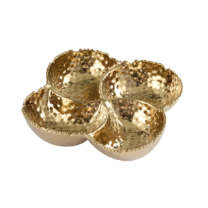 Hammered Clover Dish