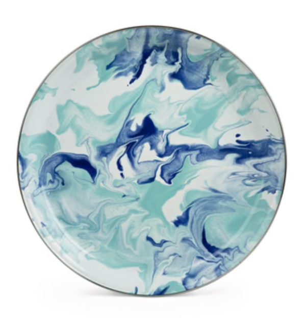 Medium Swirl Enamelware Tray