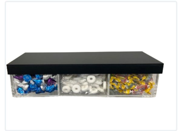 3-Section Candy witBoxh Lid