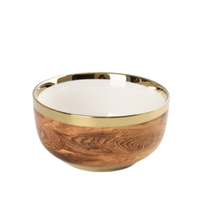 Golden Wood Medium Bowl