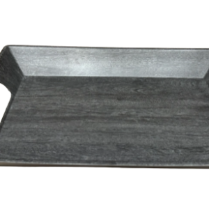 Faux Black Wooden Melamine Tray