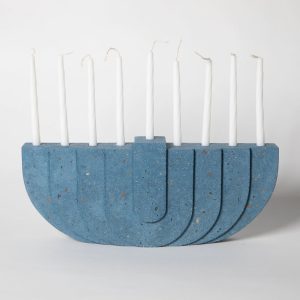 Concrete Poured Menorahs