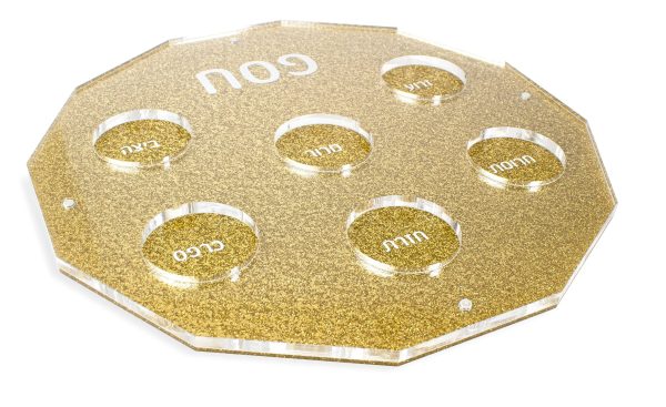Glitter Back Sedar Plate