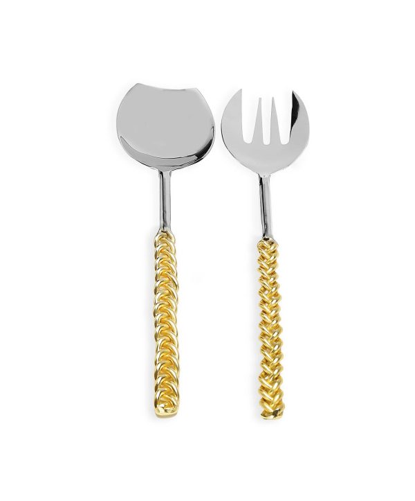 Twisted Handle Salad Servers - Image 2