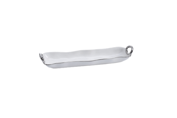 Silver Handle Cracker Tray