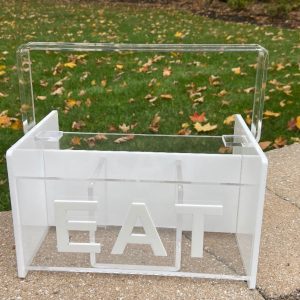 EAT Acrylic Silverware Caddy