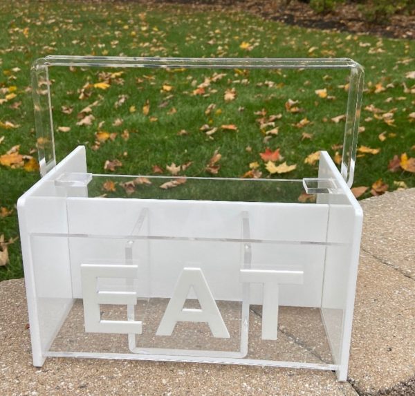 EAT Acrylic Silverware Caddy