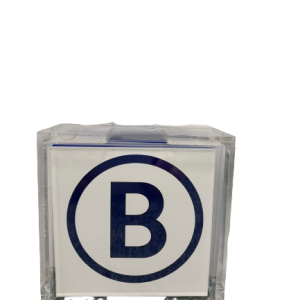 Acrylic Initial Coaster Set with Acrylic Holder