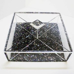 Acrylic Candy Dish with Lid and Dividers