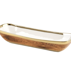 Golden Wood Deep Rectangular Server