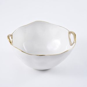 Golden Handle Large Round Bowl
