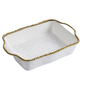 Beaded Rectangular Bake Pan