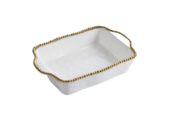 Beaded Rectangular Bake Pan